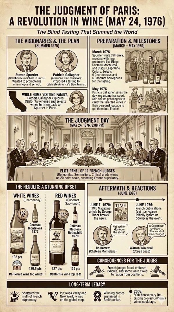 The Judgement of Paris, The Historic 1976 Tasting that Revolutionized Wine