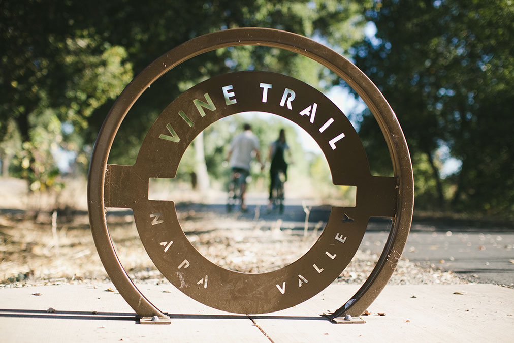 Napa Valley Vine Trail sign