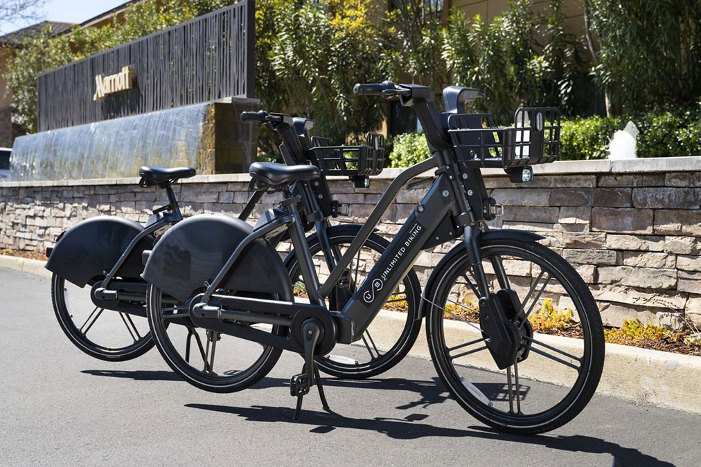complimentary bikes at Napa Valley Marriott