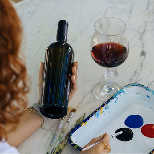 Crystal Cellar Bottle Painting at Raymond Vineyards