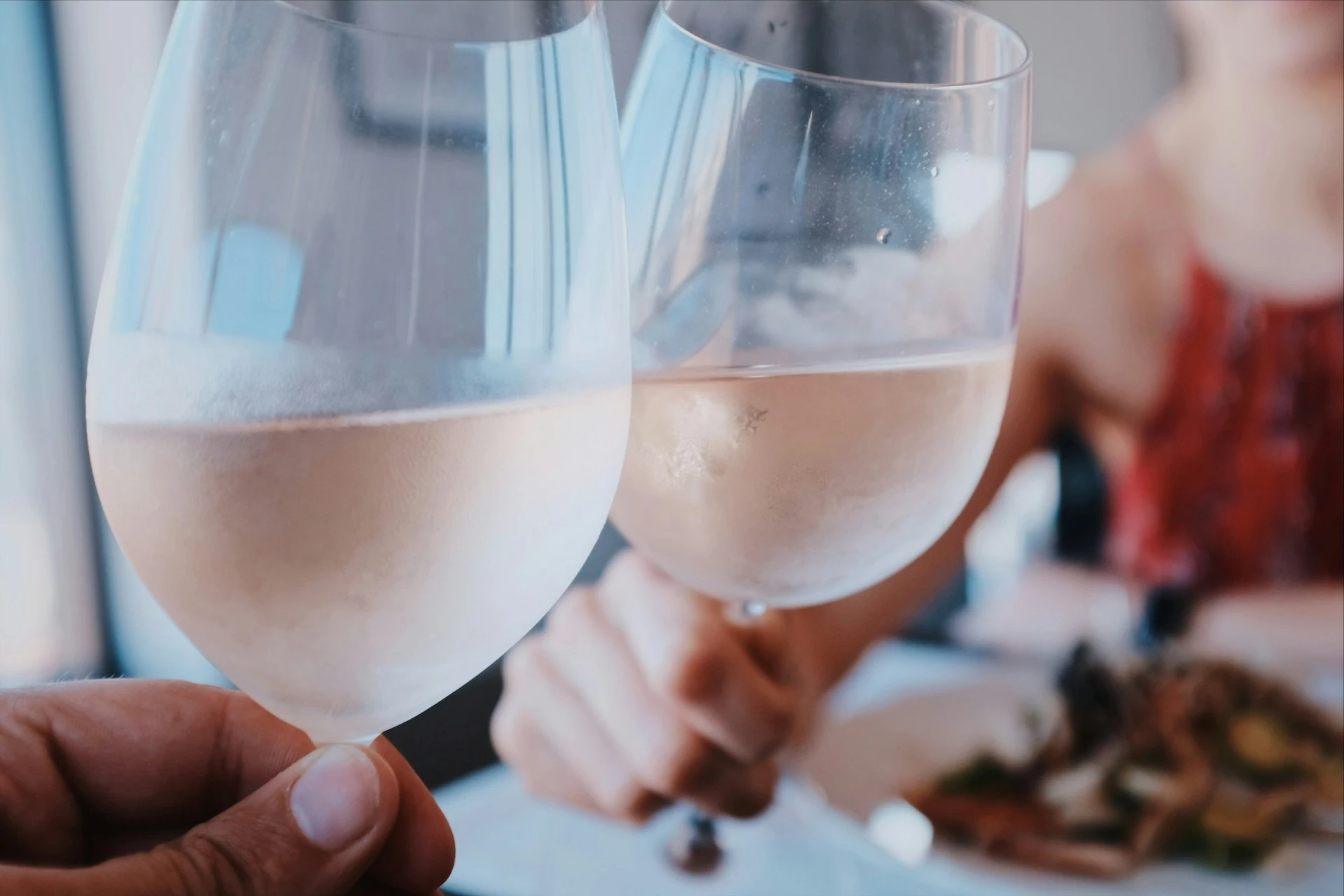 rosé wine cheers