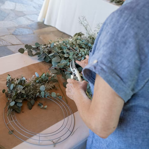 Stems & Sips: Wreath Making at Gary Farrell Vineyards
