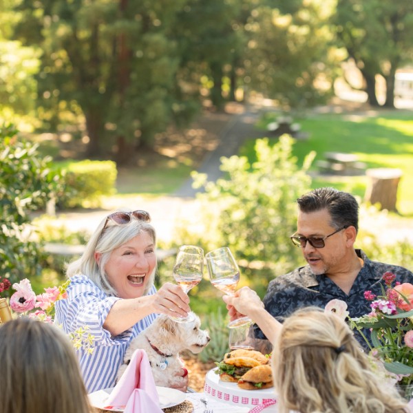 Table set for Mothers Day Reserve Brunch at Bartholomew Estate Winery Oak Knoll