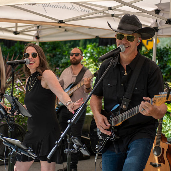 playing country music